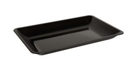 Fineline Platter Pleasers 3507-CL 14 7 Compartment Clear Polystyrene Deli  / Catering Tray - Splyco