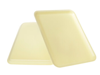 CKF 87949 Yellow 809P Foam Meat Trays 11x9 1/4x2 - 200/CS