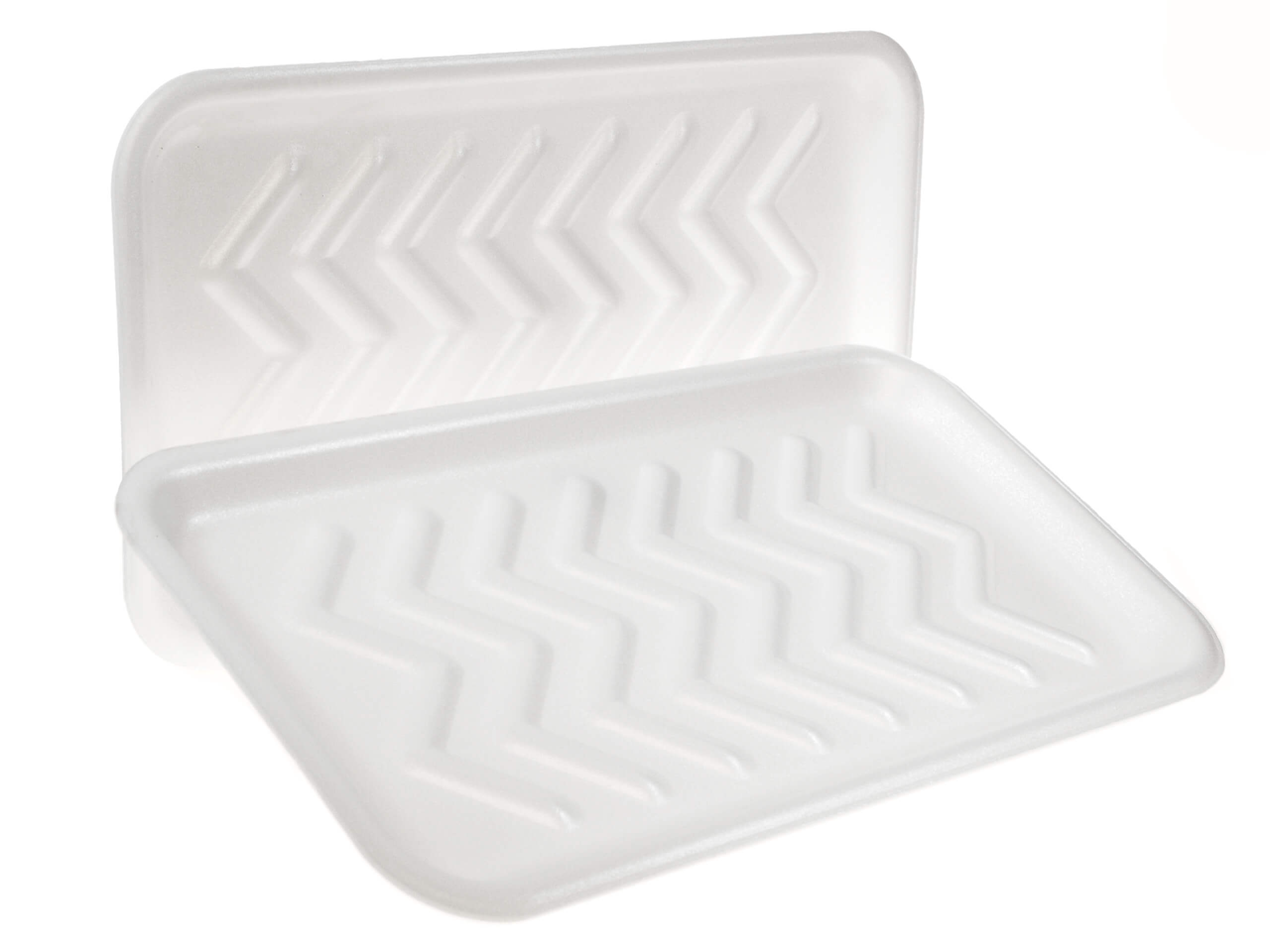 CKF 12SWH, 12S White Foam Meat Trays, Disposable