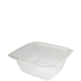 Dart C57PST1 6 x 5 13/16 x 3 ClearSeal Hinged Lid Plastic Container -  500/Case - Splyco