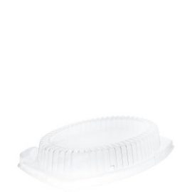 Fineline Platter Pleasers 3507-CL 14 7 Compartment Clear Polystyrene Deli  / Catering Tray - Splyco