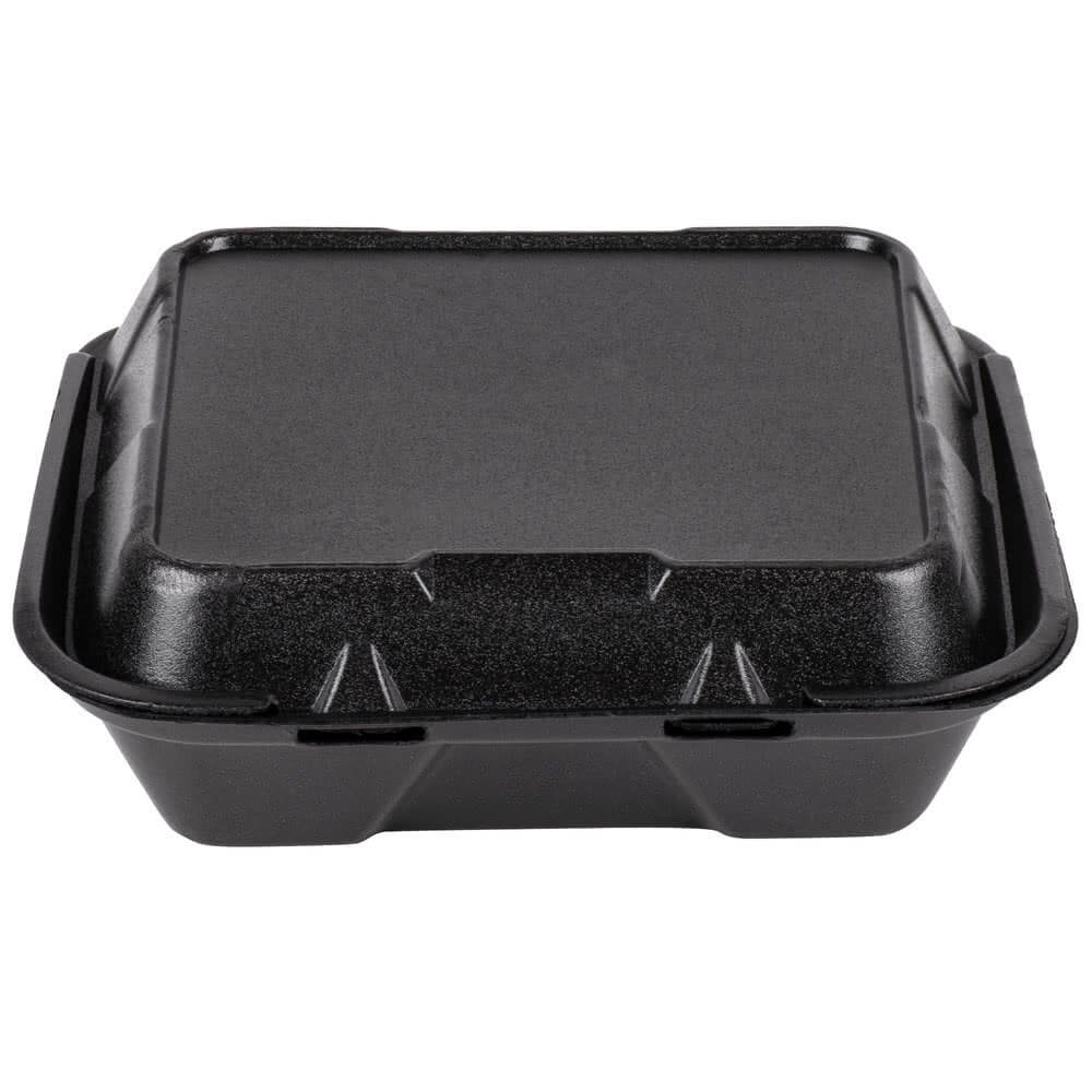 38oz Round Black Container with Lid 150 sets – Zakarin Paper Goods & Garden  Center