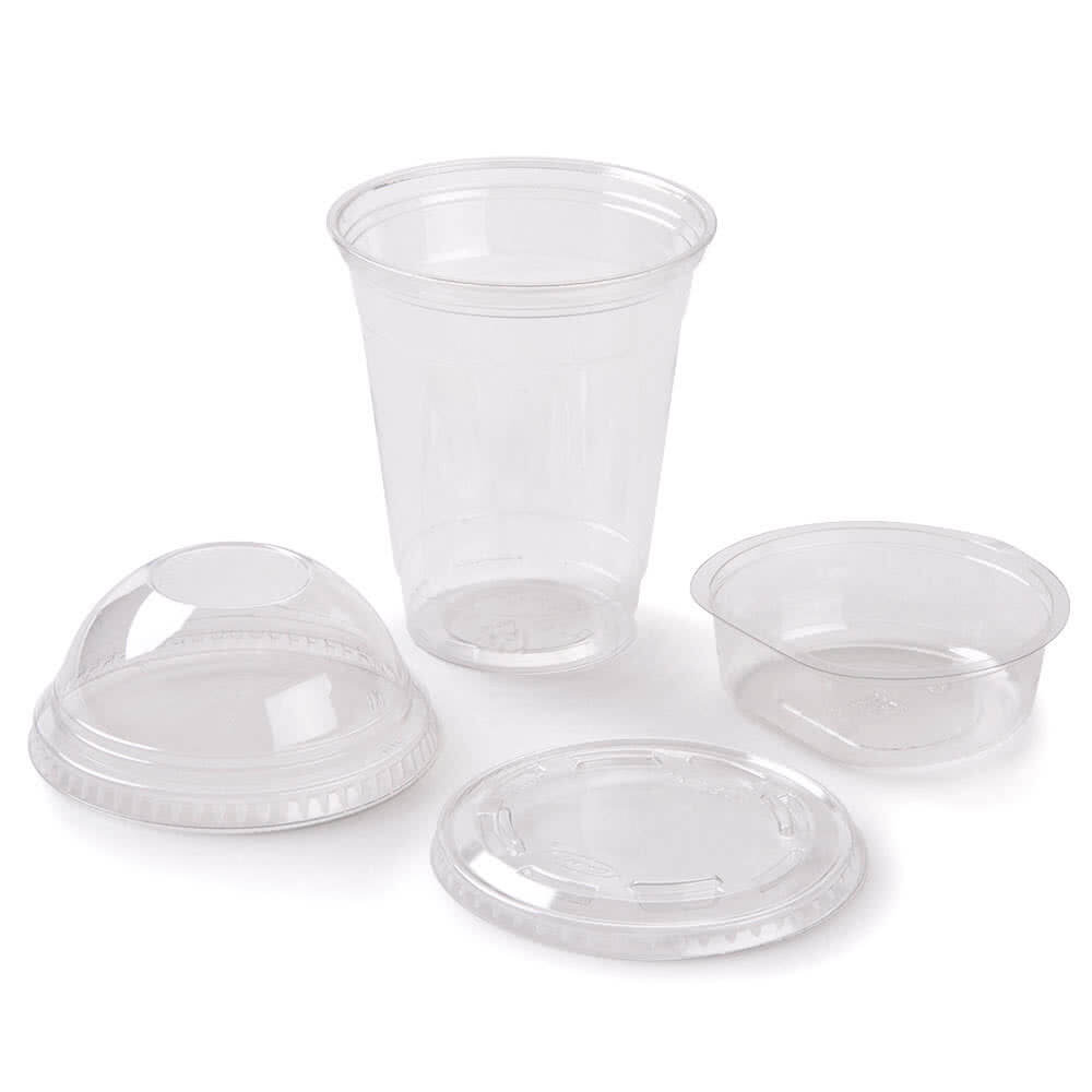 12 oz. Plastic Cups with Dome Lids