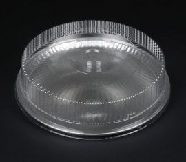 Fineline Platter Pleasers 3507-CL 14 7 Compartment Clear Polystyrene Deli  / Catering Tray - Splyco