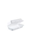 Dart 72HT1 7 x 4 x 2 White Foam Hinged Lid Hot Dog Container - 500/Case