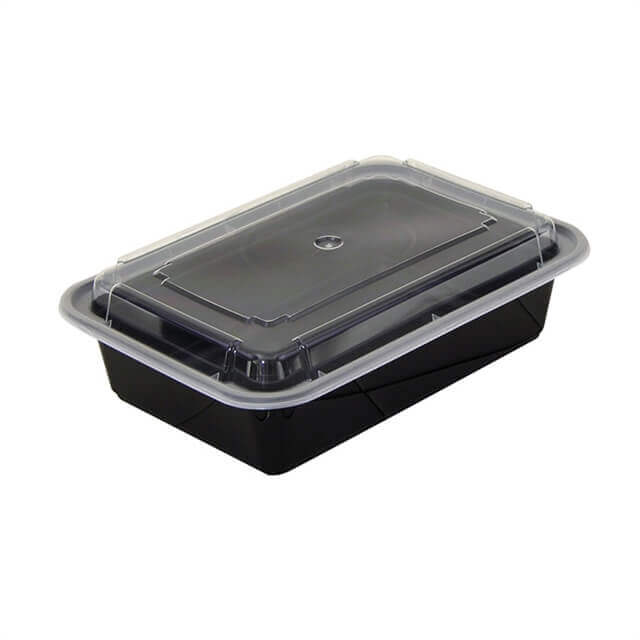 Vital International Solutions Rectangle Container and Lid, 38 oz, 150 ct