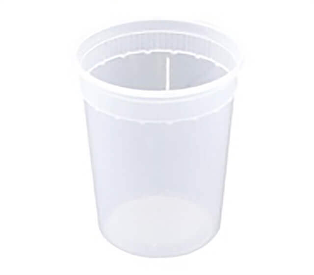 Newspring DELItainer SD5032Y 32 oz. Translucent Round Deli Container -  24/Pack - SPLYCO