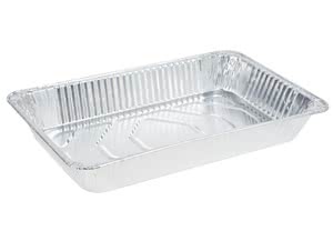 Heavy Duty Aluminum Pans With Foil Lids - Extra Thick Disposable