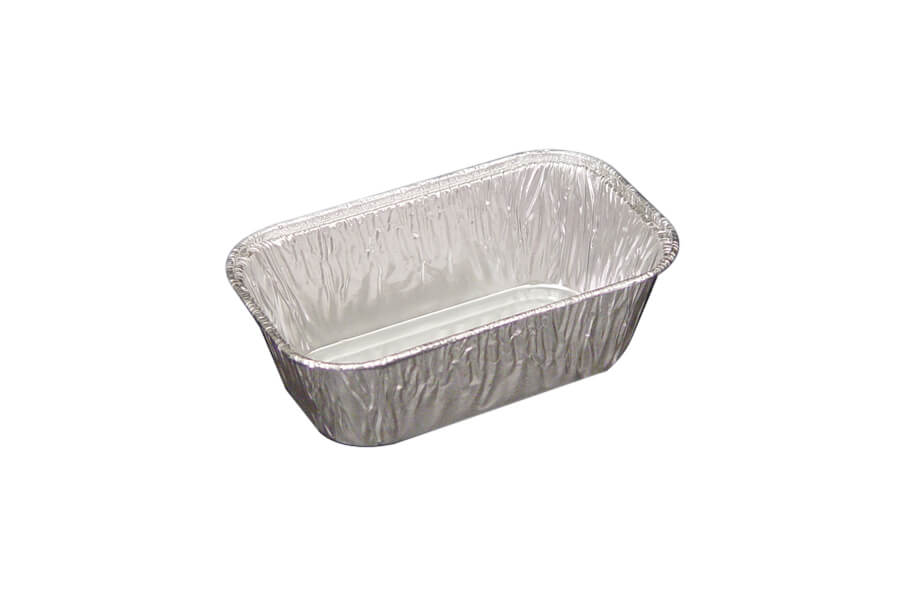 Pactiv 61635 16 oz (1 lb) Aluminum Loaf Pan, 6x3.5x2 - 1000 Per