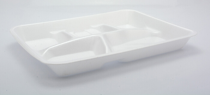 5 Compartment Foam School Tray